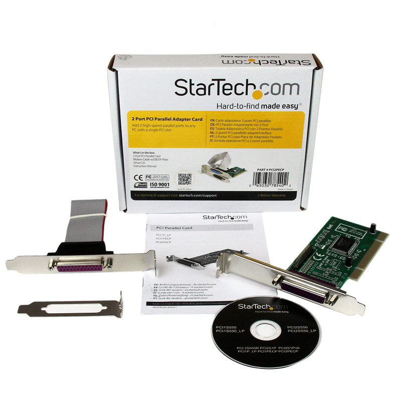 StarTech PCI2PECP 2 Port PCI Parallel Adapter Card - EPP/ECP